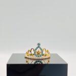 Anillo corona azul