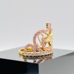 Anillo corona estrella rosa