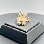 Anillo oso dorado