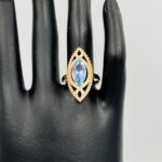 Anillo lanzadera azul
