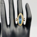 Anillo azul piedra