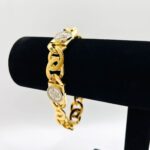 Pulsera medusa bicolor chapa 15 mm