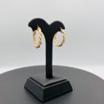 Pendientes aro fino greca retorcidos