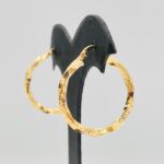 Pendientes aro rizado greca huecos 3