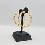 Pendientes aro rizado greca huecos 6