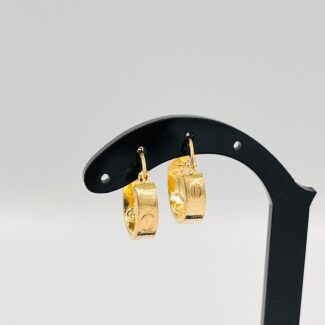 Pendientes aro tornillo huecos 4