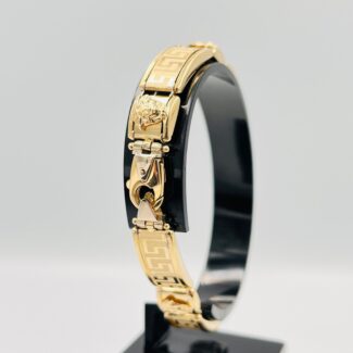 Pulsera diseño greca medusa semihueca