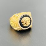 Sello redondo medusa onix